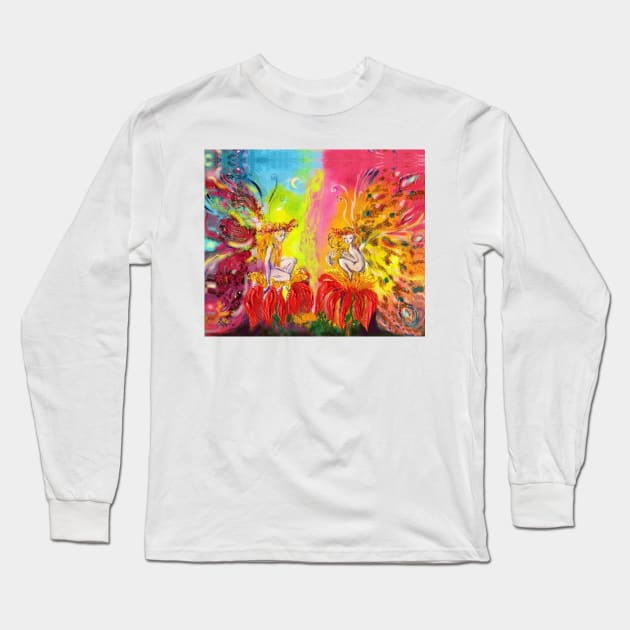 FLOWER FAIRIES OF DAWN Long Sleeve T-Shirt by BulganLumini